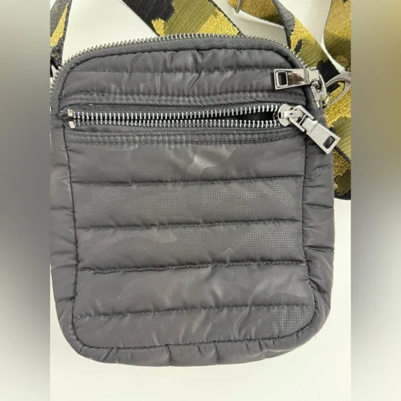 THINK ROYLN Black Quilted Bag with Camouflage Strap - Picture 2 of 9